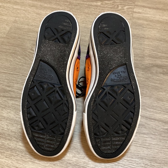 Converse | Vintage orange and black high tops - Picture 4 of 4